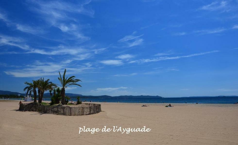 Plage A 400 M Studio Tout Confort Terrasse Clim Parking Hyères Kültér fotó